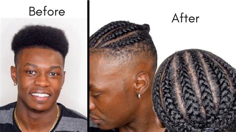 cornrow hairstyles for men|how to do cornrows men.